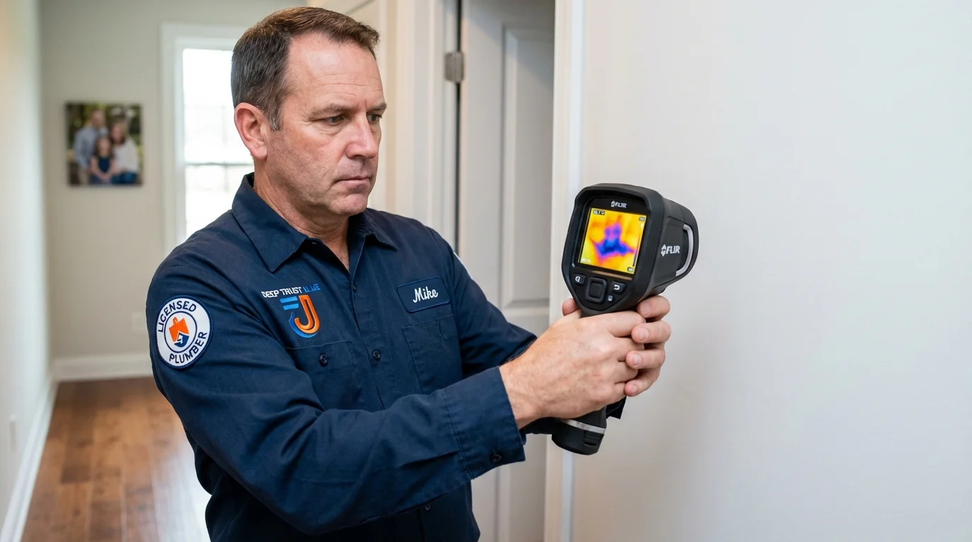 Thermal imaging leak detection by Johns Plumbing LLC in Baker